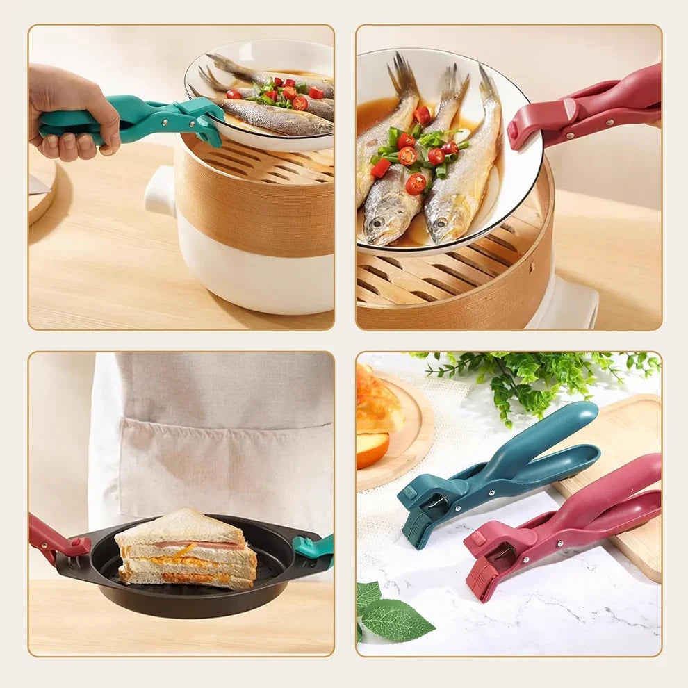 Multi-Purpose Anti-Scald Bowl Holder Clip for Kitchen