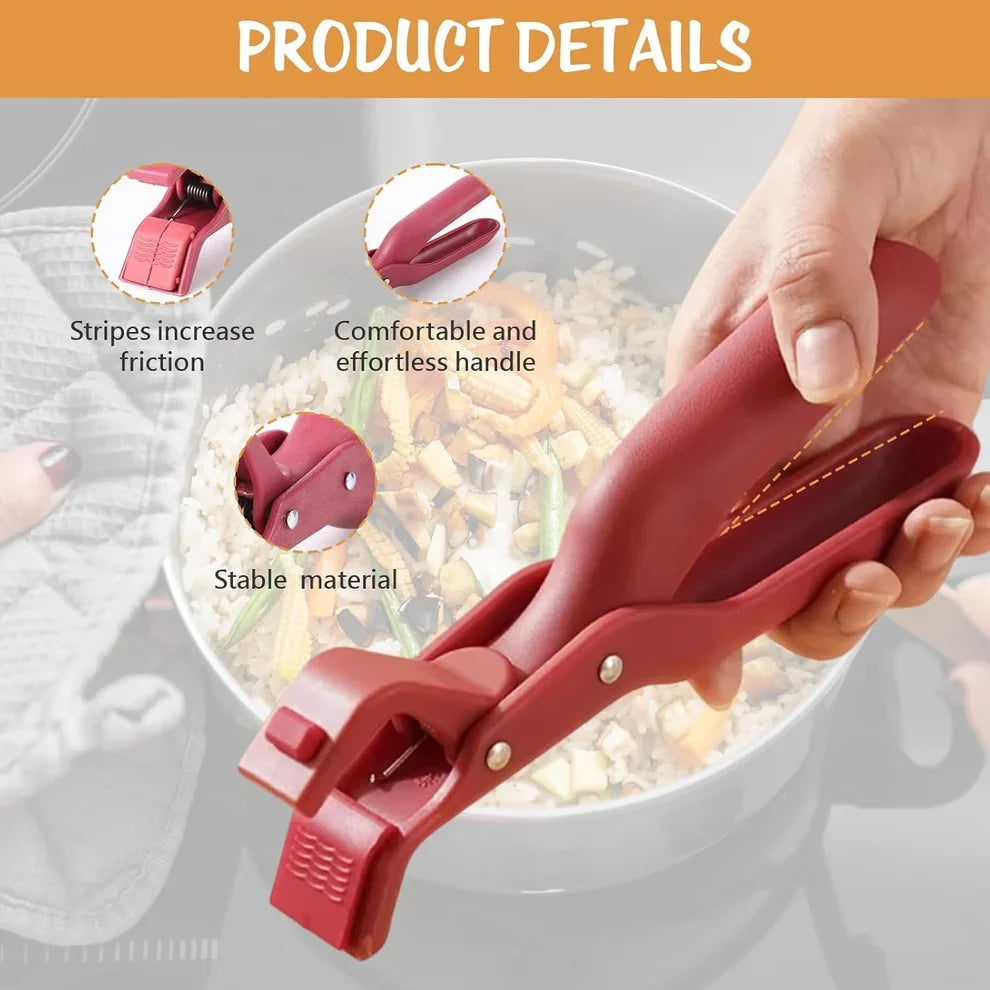Multi-Purpose Anti-Scald Bowl Holder Clip for Kitchen